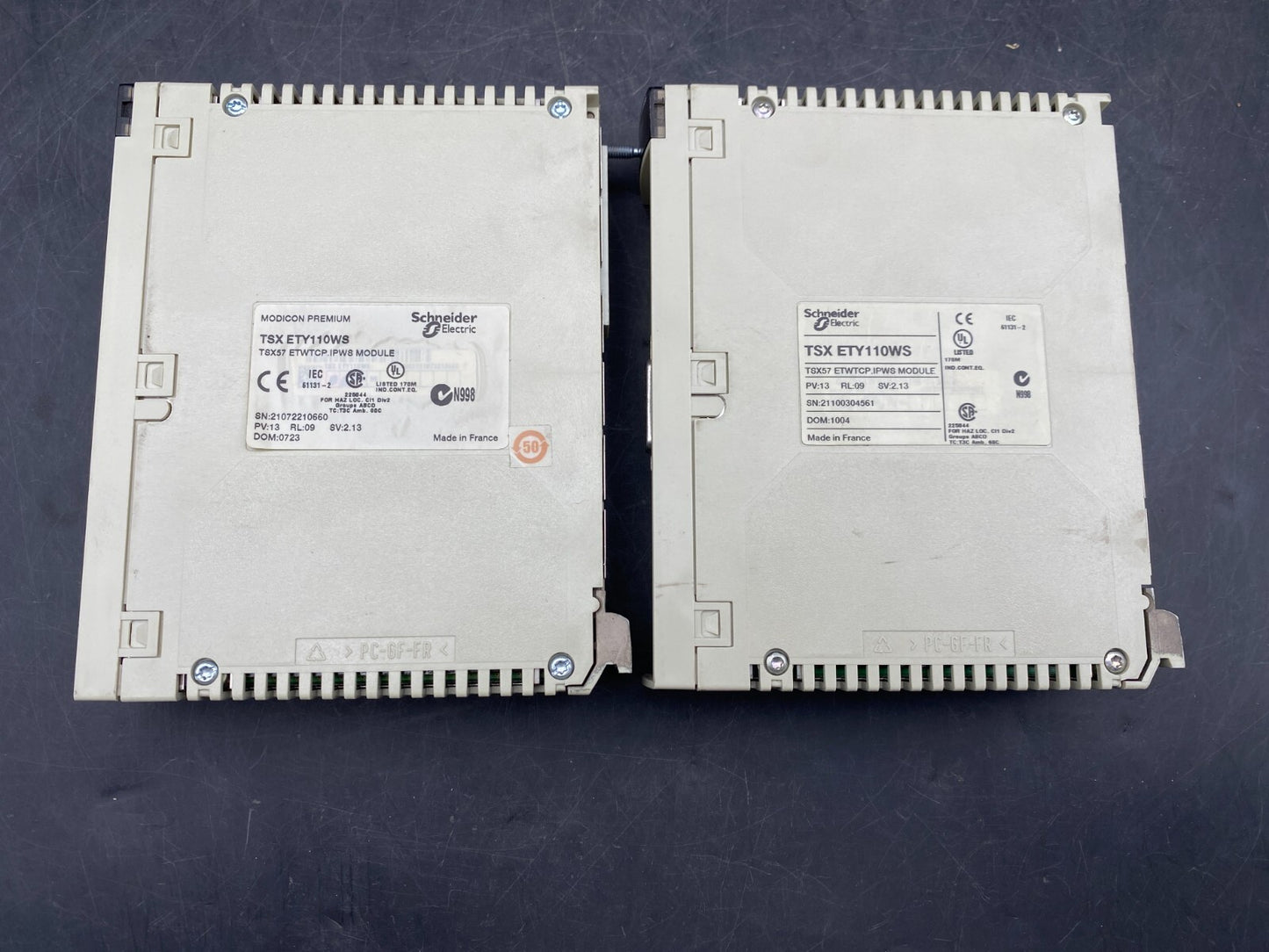 1x SCHNEIDER ELECTRIC MODICON  TSX ETY110WS TSX57 ETWTCP IPWS MODULE PV13 RL09