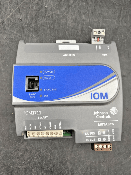 JOHNSON CONTROLS METASYS IOM IOM1711 MS - IOM1711 - 0 NETWORK CONTROLLER - KLR Automation