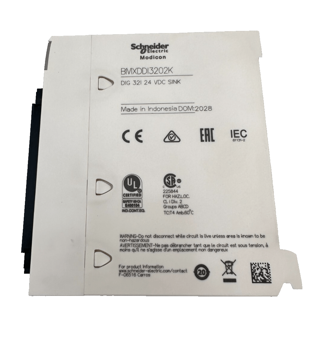 SCHNEIDER ELECTRIC BMXDDI3202K DIG 32I 24 VDC SINK - KLR Automation