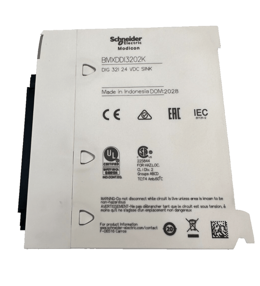 SCHNEIDER ELECTRIC BMXDDI3202K DIG 32I 24 VDC SINK - KLR Automation