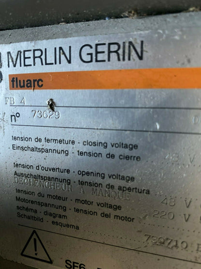 Merlin Gerin Fluarc FB4 Disjoncteur RCM6/BD