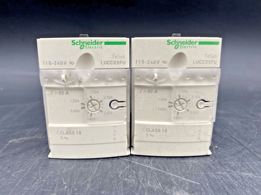 LOT OF 2 SCHNEIDER ELECTRIC LUCC05FU 110 - 240V CONTROL UNIT - KLR Automation