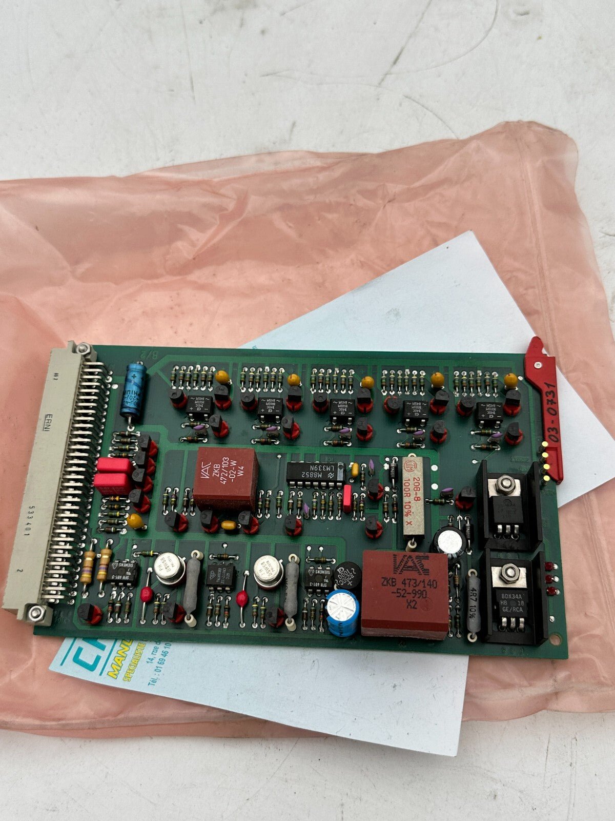 SCHNEIDER 115 SENATOR 4140 111020058 25.48.074P - 1RP Analog Plug In Board - KLR Automation