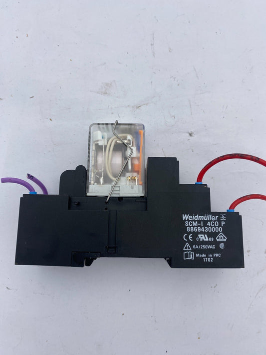 1pc x WEIDMULLER SCM - I 4CO P 8869430000 7760056099 110V RELAY - KLR Automation