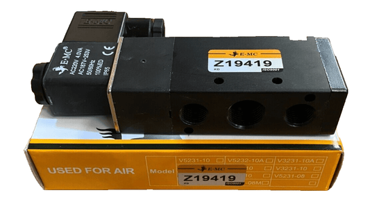 EMC V5231 - 10E2 Z19419 ELECTROVALVE 5/2 3/8"G SIMPLE BOBINE x4pc - KLR Automation