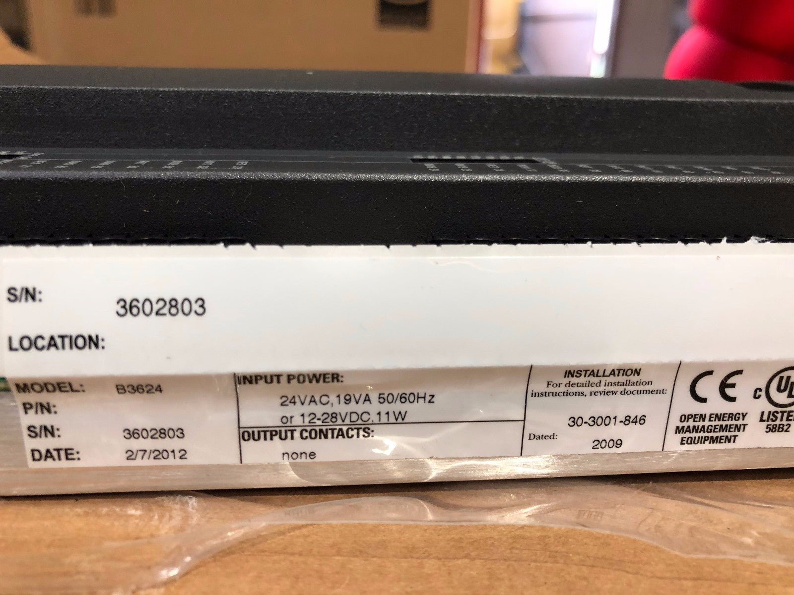 B3624 Bacnet Controller v 4.5 b3600 Series Andover Continuum Schneider Electric - KLR Automation