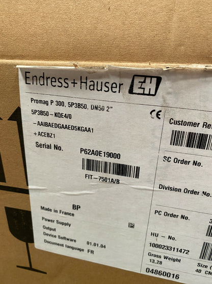 Endress +Hauser Promag P 300 5P3B50 DN 50 2" - KLR Automation