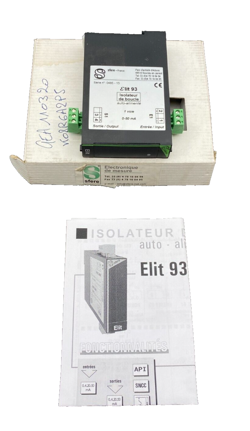 ARDETEM SFERE ELIT 93 ISOLATEUR DE BOUCLE AUTO-ALIMENTE x1pc
