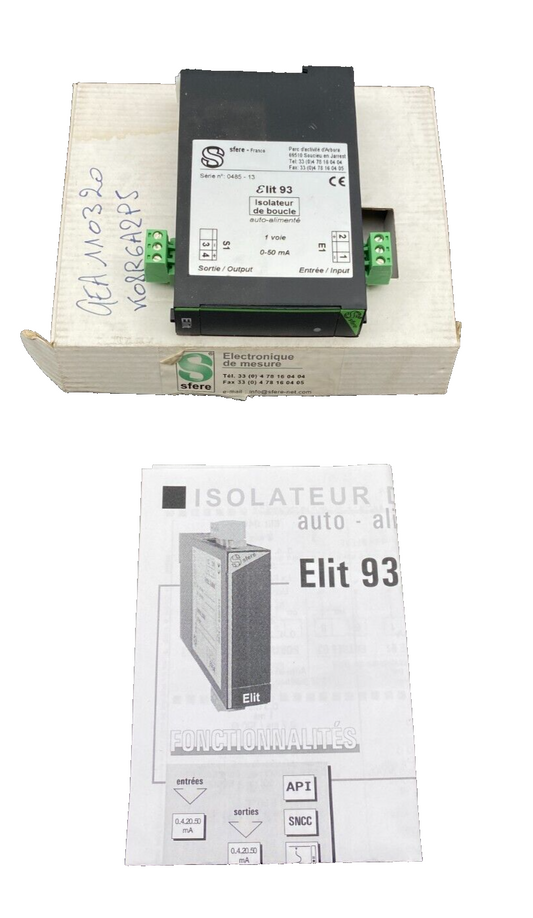 ARDETEM SFERE ELIT 93 ISOLATEUR DE BOUCLE AUTO-ALIMENTE x1pc