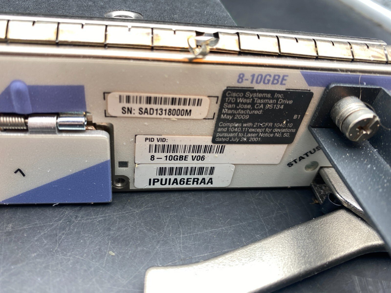 CISCO 8 - 10GBE ETHERNET INTERFACE CARD IPUIA6ERAA 800 - 24545 - 06 C0 - KLR Automation