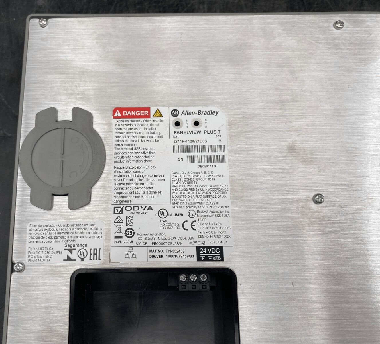 ALLEN - BRADLEY PANELVIEW PLUS 7 2711P - T12W21D8S SERIE B - KLR Automation