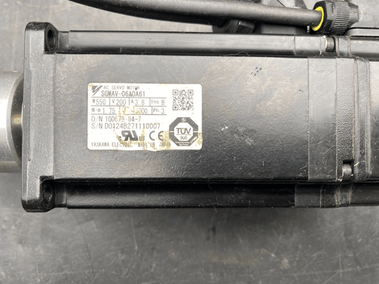 OMRON SGMAV - 06ADA61 550W 200V 3.8A 3PH 1.75 Nm SERVOMOTOR - KLR Automation