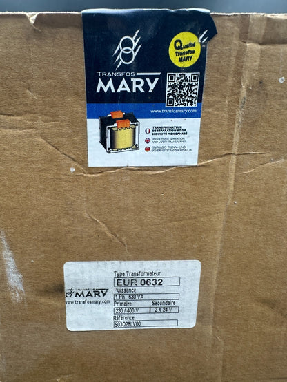 MARY S03Q28LV00 EUR 0632 1Ph 630VA 230/400VB TRANSFORMATEUR