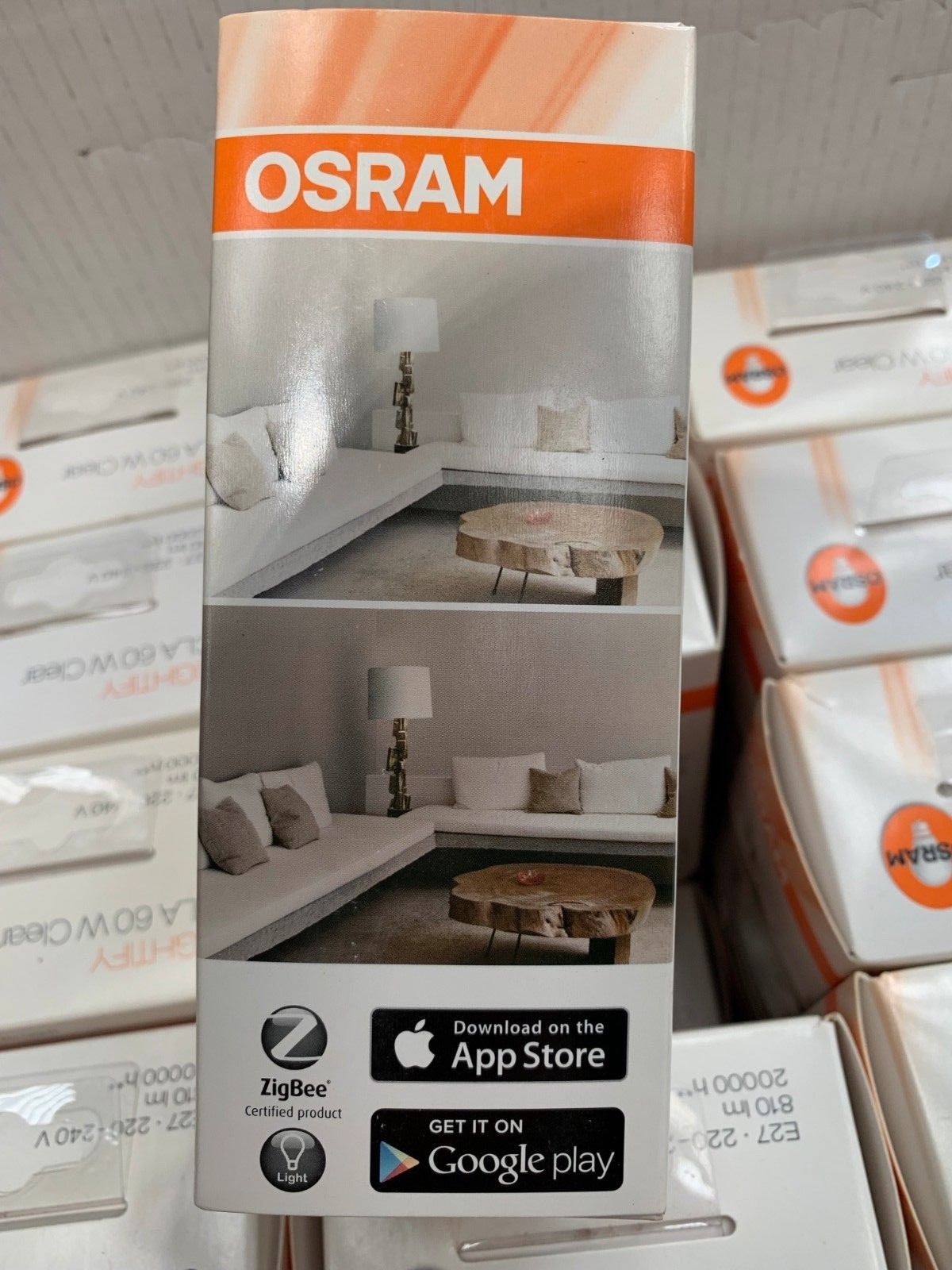 Osram LIGHTIFY CLA  60 W Clear Warm White E27 810 lm 220V App Store / Google