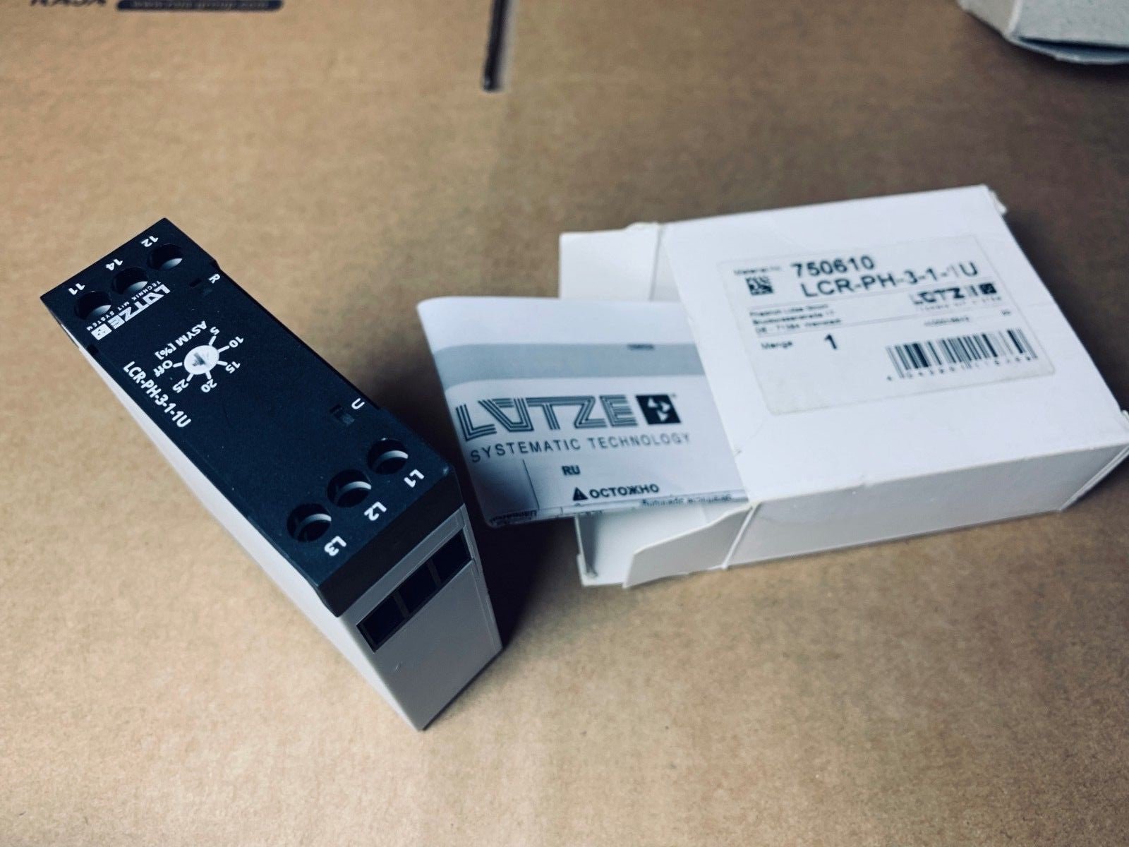 750610 - Monitoring relay lcr - ph - 3 - 1 - 1u Lutze - KLR Automation
