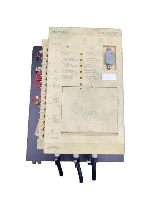SIEMENS SIKOSTART 3RW22 3RW2228-1AB15 DEMARREUR PROGRESSIF
