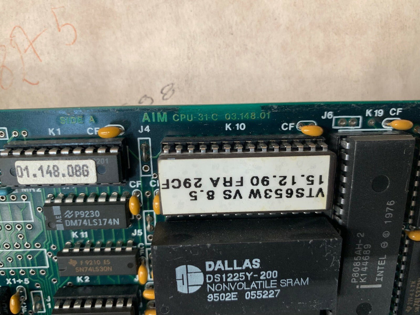 @ aim cpu - 31 - c .Motor Control Card 08275 - U 6.CPU31CL Printing Machine - KLR Automation