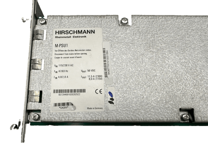 HIRSCHMANN M - PSU1 115/230 VAC 47/63Hz 4/2.8 A power supply - KLR Automation