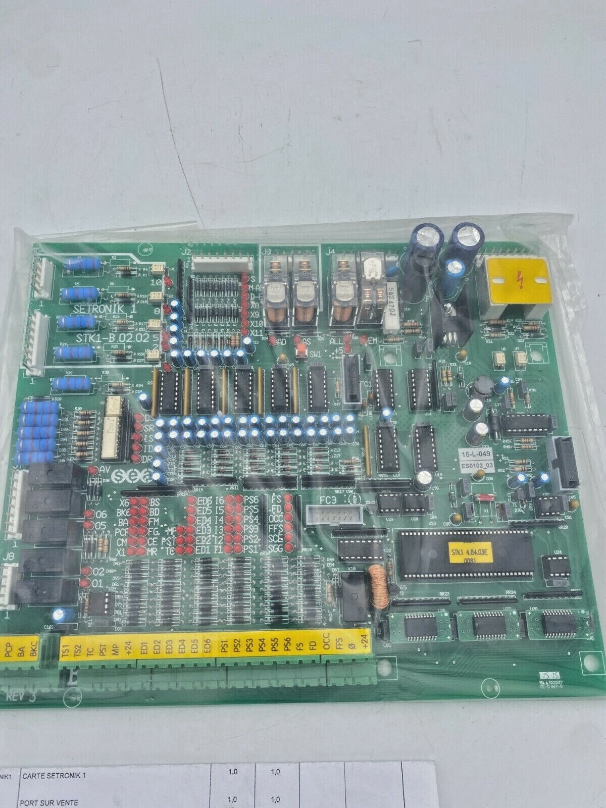 SEA SYSTEMS ES0102_03 - Controller STK1-B Setronik 1 standard Elevator Sparts