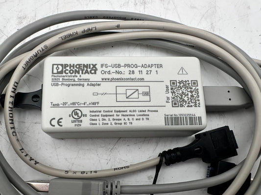 PHOENIX CONTACT 2811271 IFS - USB - PROG - ADAPTER USB PROGRAMMING ADAPTER - KLR Automation