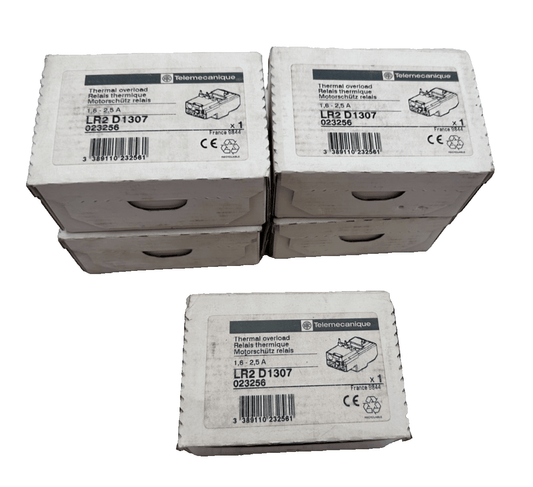 5pc x TELEMECANIQUE LR2D1307 RELAIS THERMIQUE - KLR Automation