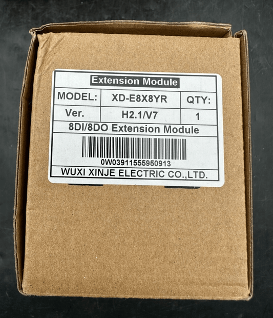 XINJE XD - E8X8YR VER H2.1/V7 8DI/8DO EXTENSION MODULE x1pc - KLR Automation