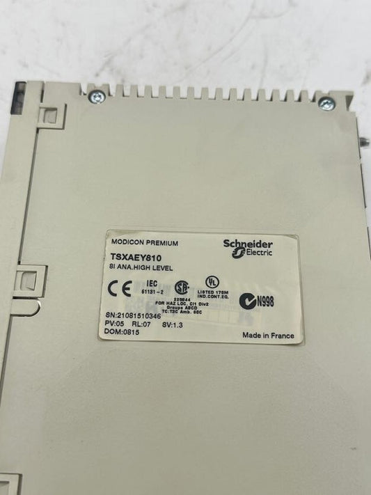 1pc x SCHNEIDER ELECTRIC TSXAEY810 8I ANALOG INPUT MODULE
