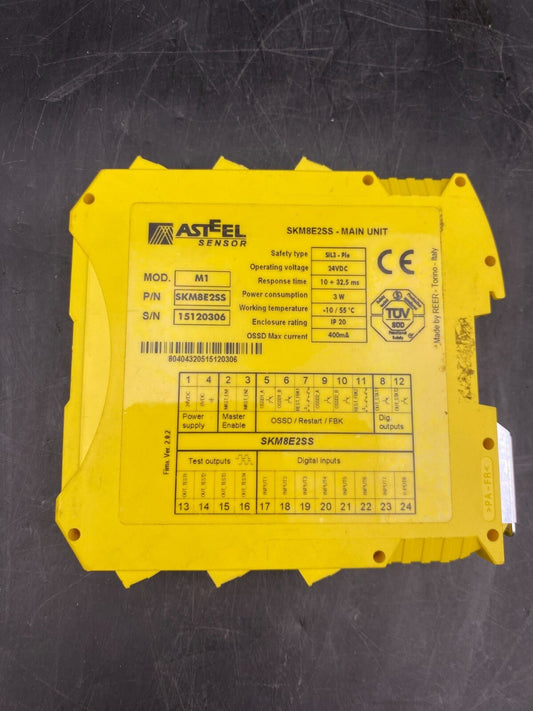 ASTEEL SENSOR SKM8E2SS TYPE SIL3 - PLE 24VDC SAFETY CONTROLLER MAIN UNIT - KLR Automation