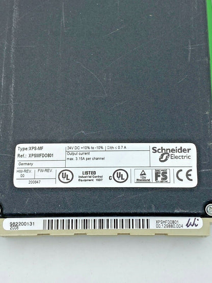 1pc Schneider Electric XPSMF Preventa XPS   XPS-MF  XPSMFDO801 relay output card