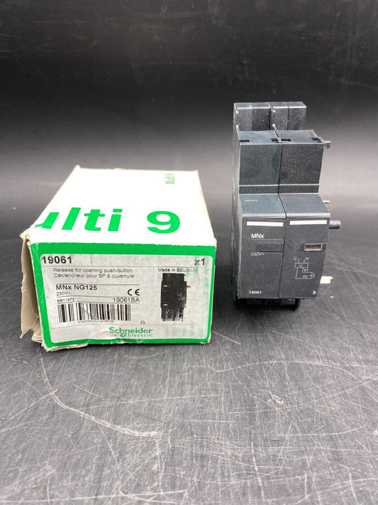 SCHNEIDER ELECTRIC 19061 MNX NG125 RELEASE FOR OPENING PUSH - BUTTON - KLR Automation