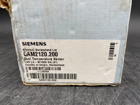 SIEMENS QAM2120.200 DUCT TEMPERATURE SENSOR - KLR Automation