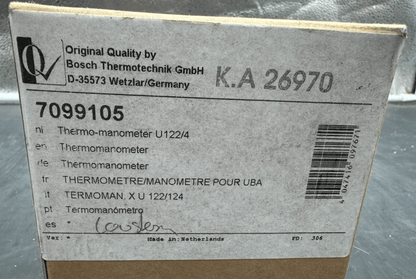 BOSCH ELM LEBLANC 7099105 THERMOMETRE MANOMETRE POUR UBA - KLR Automation