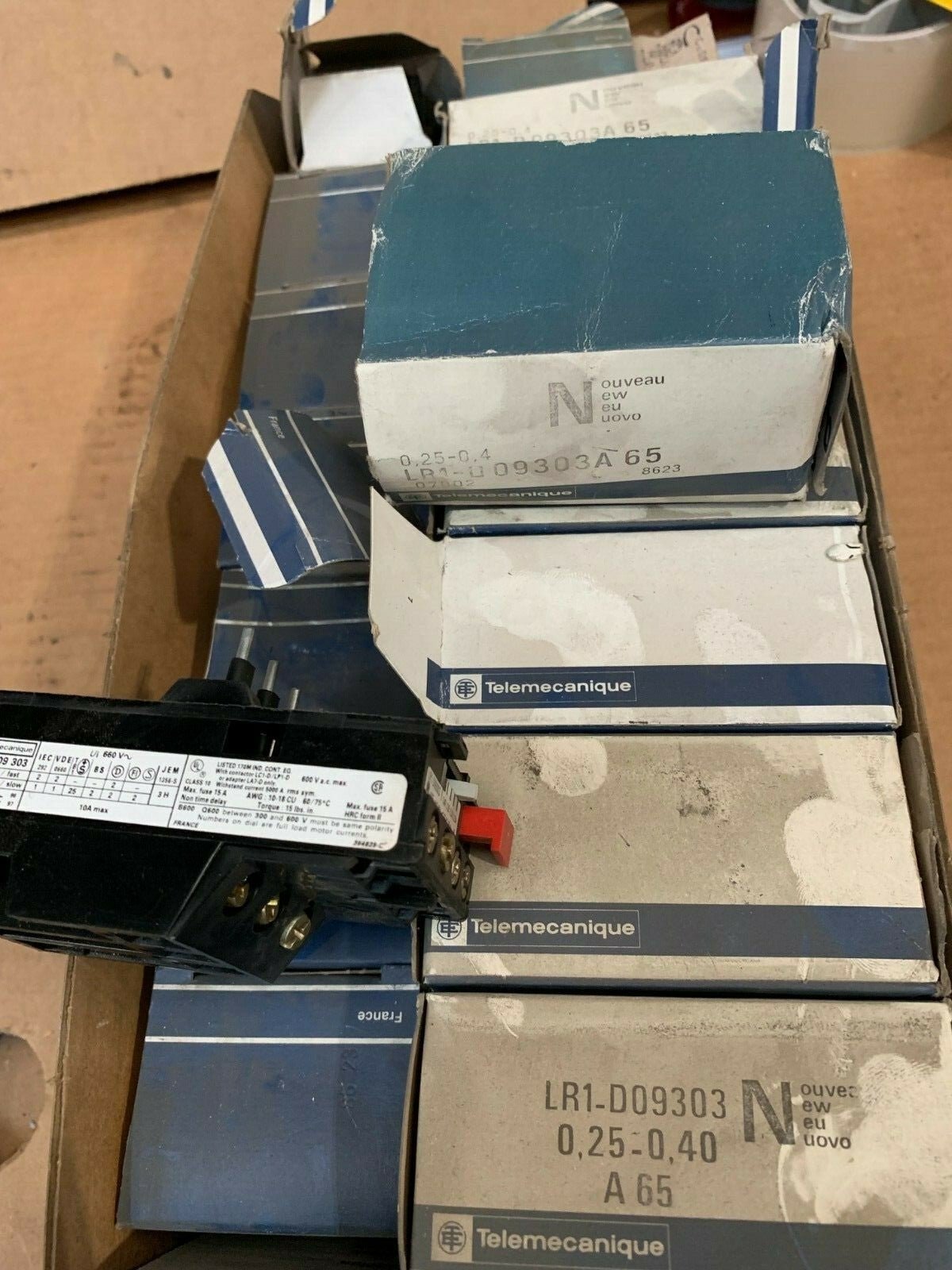 1 x Telemecanique LR1D09303 Thermal Overload 0.25 - 0.40A 600V - KLR Automation