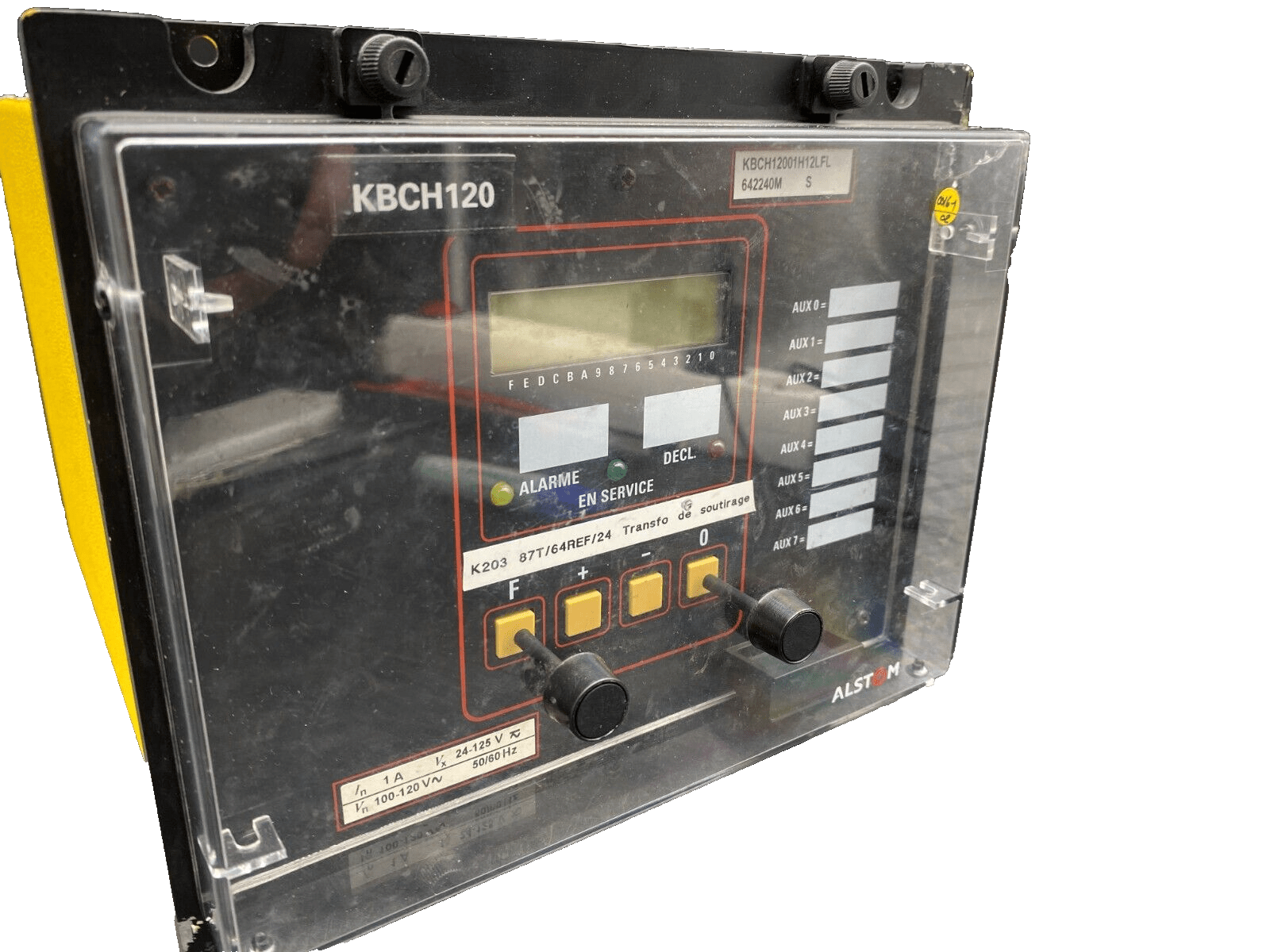 ALSTOM KBCH120 KBCH12001H12LFL 642240M RELAIS DIFFERENTIEL POUR TRANSFORMATEUR - KLR Automation