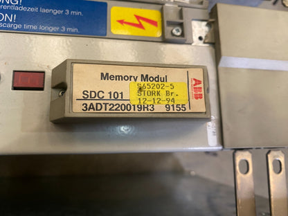 1pc x ABB SD101-004A2-670V01-0000 3ADT211033R0002+ MEMORY MODUL SDC 101 S65