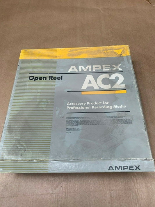Old RARE Film AMPEX AC2 REEL-TO-REEL 10.5"-1/4" PLASTIC REELS with boxe