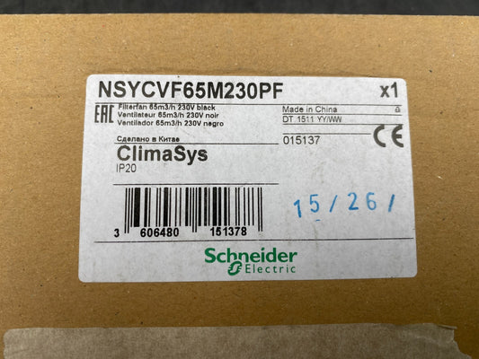 NEW SCHNEIDER ELECTRIC NSYCVF65M230PF CLIMASYS FILTERFAN 65M3/H - KLR Automation