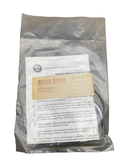 WHITE DRIVE PRODUCTS 355355001 SERIES SEAL KIT
