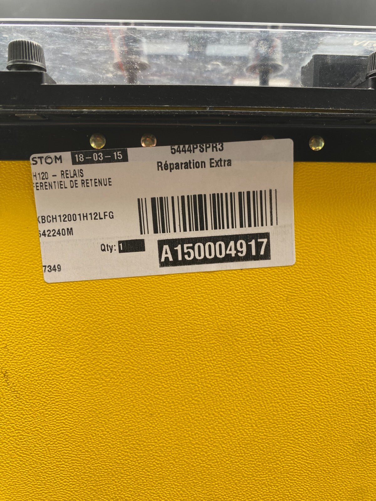 ALSTOM KBCH120 KBCH12001H12LFL 642240M RELAIS DIFFERENTIEL POUR TRANSFORMATEUR - KLR Automation