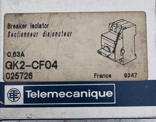 TELEMECANIQUE GK2 - CF04 025726 SECTIONNEUR DISJONCTEUR x1 - KLR Automation