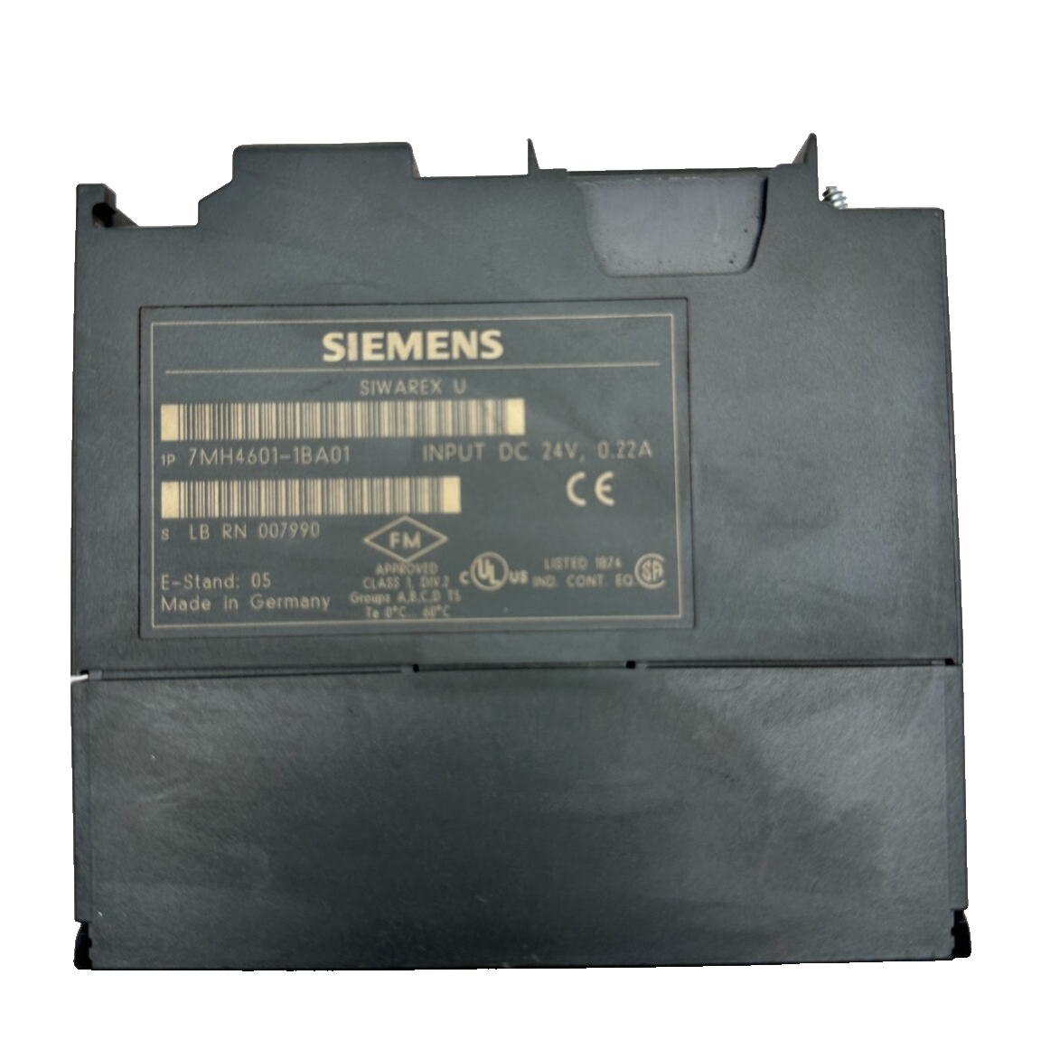 SIEMENS 7MH4601-1BA01 SIWAREX U WEIGHING MODULE