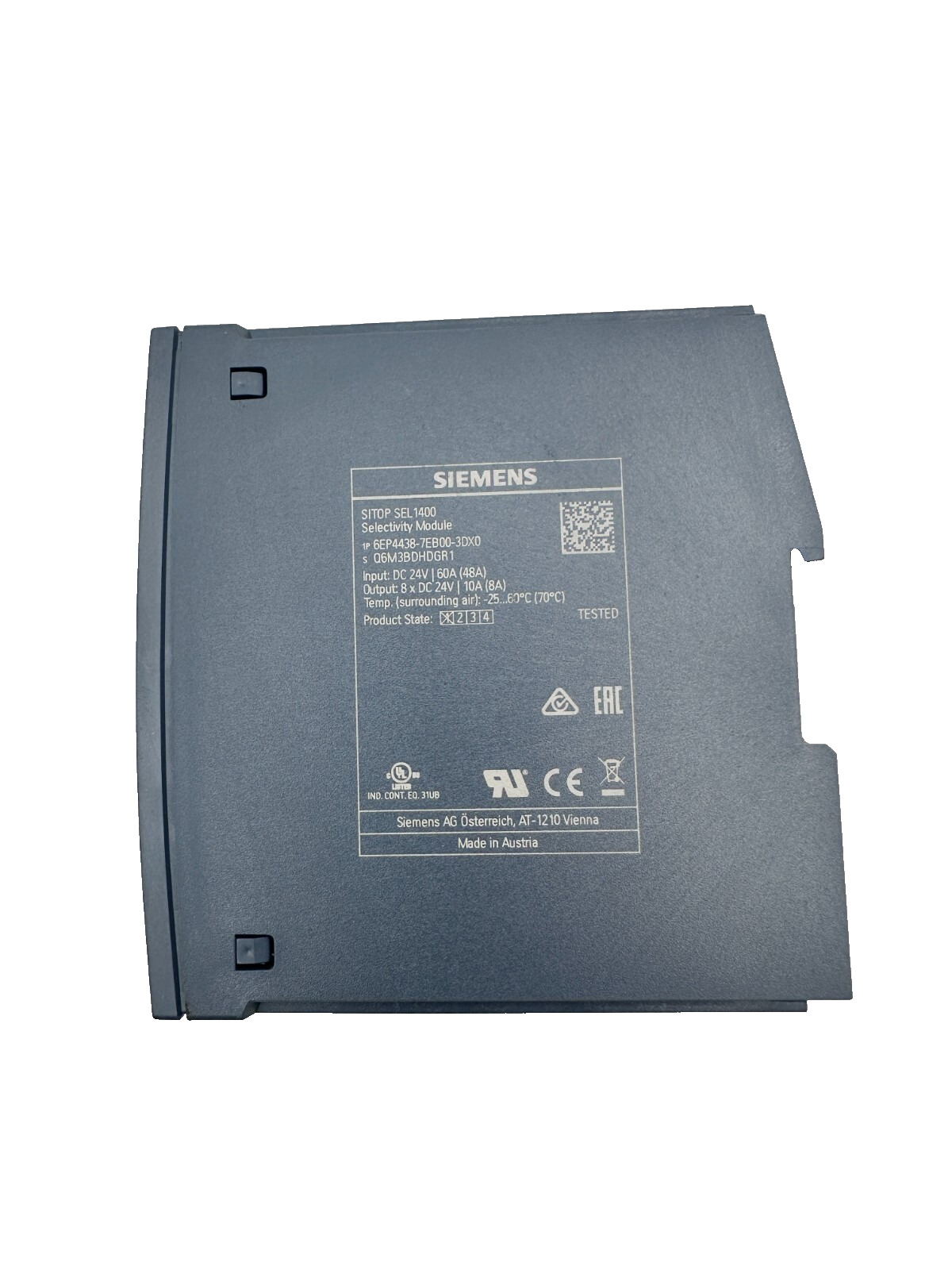 SIEMENS 6EP4438-7EB00-3DX0 SITOP SEL1400 SELECTIVITY MODULE