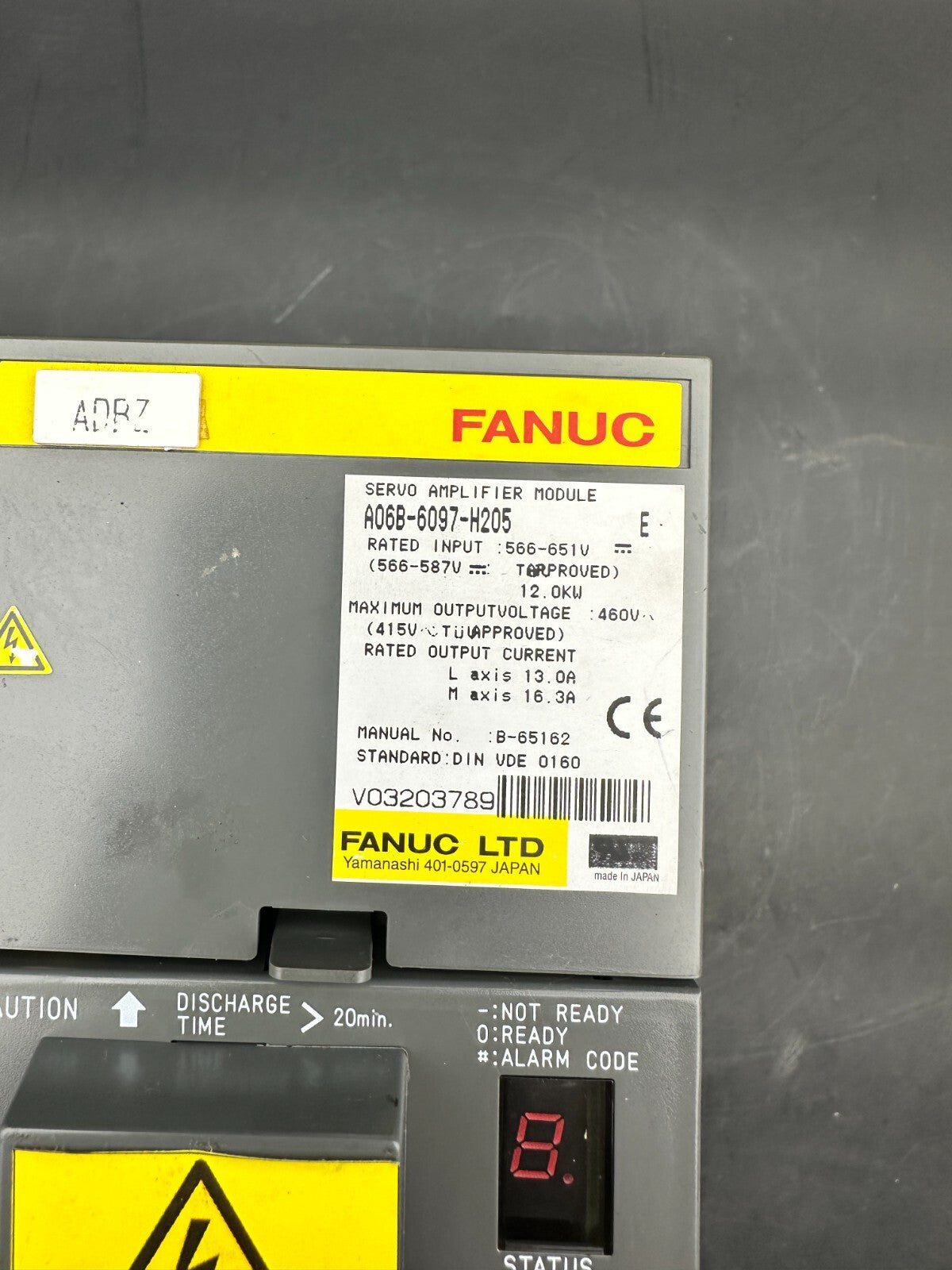 FANUC SERVO AMPLIFIER MODULE A06B-6097-H205 MODULE Tested Warranty