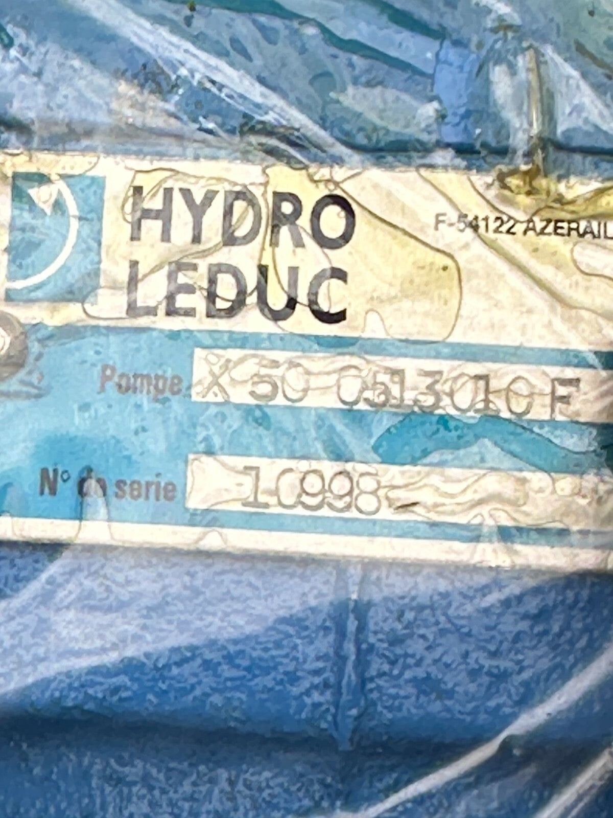 HYDRO LEDUC HYDRAULIC PUMP X50 0513010 F cylindrée: 50 cm3/tr