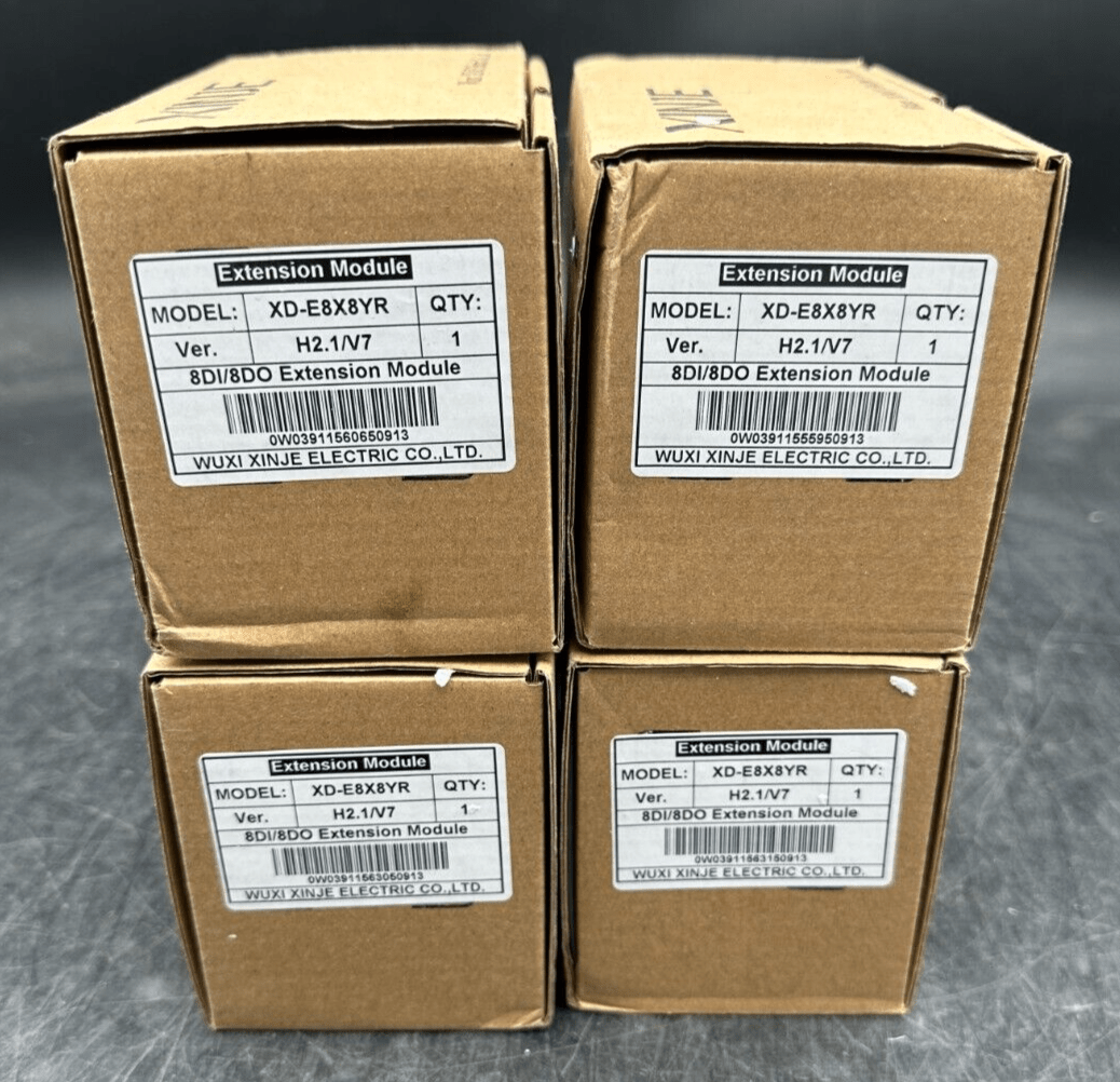 XINJE XD - E8X8YR VER H2.1/V7 8DI/8DO EXTENSION MODULE x1pc - KLR Automation