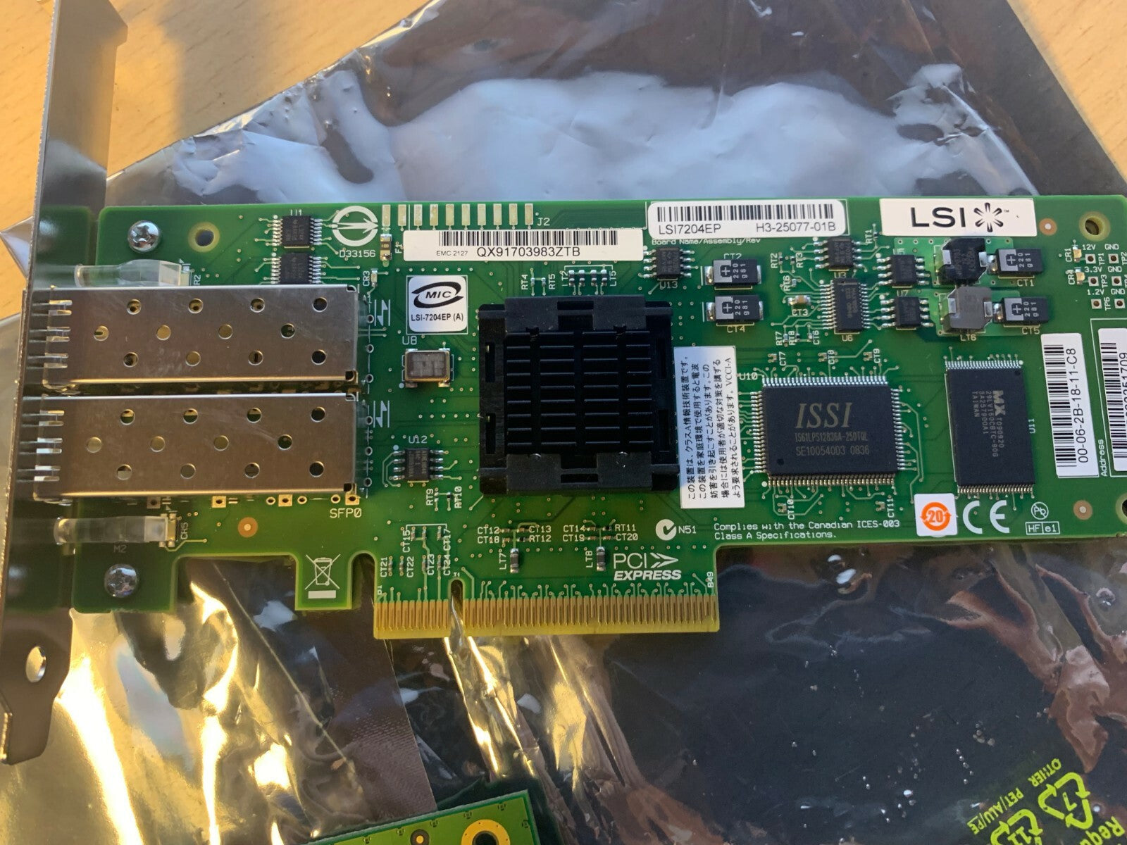ATTO Celerity FC-22XH Storage Adapter CTFC-22XH-000 Fibre channel+ lsi 7204ep