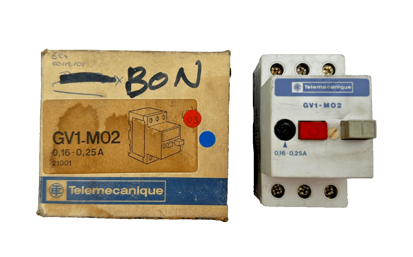 TELEMECANIQUE GV1 - M02 21001 0.16 - 0.25A CONTACTEUR - KLR Automation