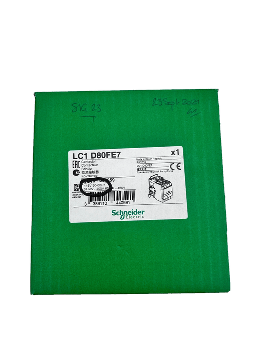 SCHNEIDER ELECTRIC LC1D80FE7 CONTACTEUR 115V 37 kW - KLR Automation
