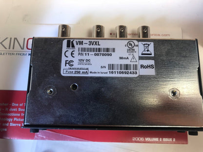 KRAMER VM - 3VXL 1:3 Video Distribution Amplifier VM - 3Vxl - KLR Automation