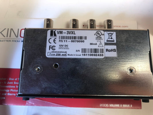 KRAMER VM - 3VXL 1:3 Video Distribution Amplifier VM - 3Vxl - KLR Automation